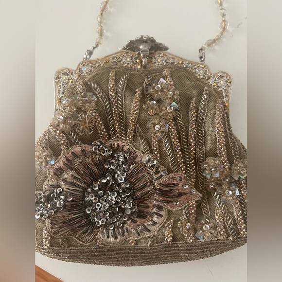 Larisa Barrera Cream Floral Evening Bag - Picture 6 of 13